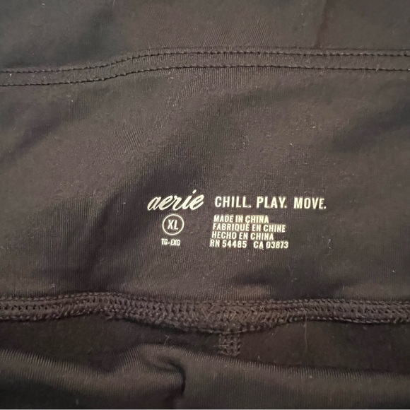 AERIE - Chill Play Move High Waisted Legging & Yoga Lounge Pant in BLACK - Picture 7 of 11